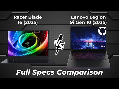 Razer Blade 16 2025 vs Lenovo Legion 9i Gen 10 2025 ๐ฅ Full Specs Comparison