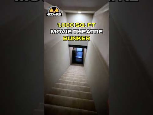 1,000 SQ. FT Movie Theater Bunker!
