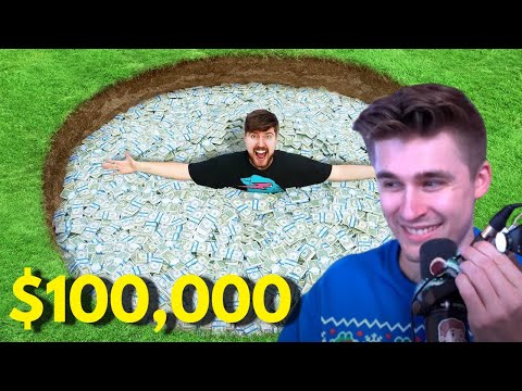 Ludwig Reacts To I Buried $100,000, Go Find It By MrBeast