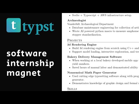 Rewriting my resume in Typst