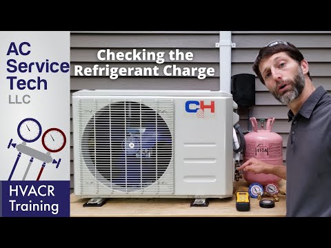 Checking the Refrigerant Charge on a Running R-410A Inverter MINI SPLIT Unit!