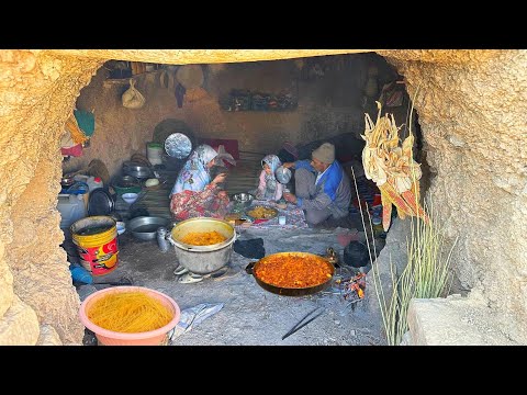 Local Pasta | Secrets This Simple and Yummy Local Style Food_Village Life IRAN
