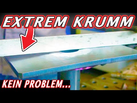 Stahl richten für Zuhause! Diese einfache Technik kann JEDER !