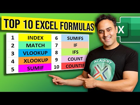 Top 10 Excel Formulas & Functions - Tutorial 2 | (SUMIF, SUMIFS, IF, IFS, COUNT, COUNTIF)