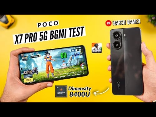 Poco X7 Pro BGMI Test With FPS Meter, Heating & Battery Test | Gaming Beast? 🤔