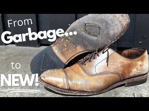 Allen Edmonds Shoe Restoration | Total Transformation From Trash to New