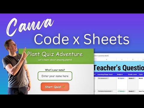 How to Build Auto-Marked Quizzes in Canva: Canva Code + Canva Sheets Tutorial (Step-by-Step)