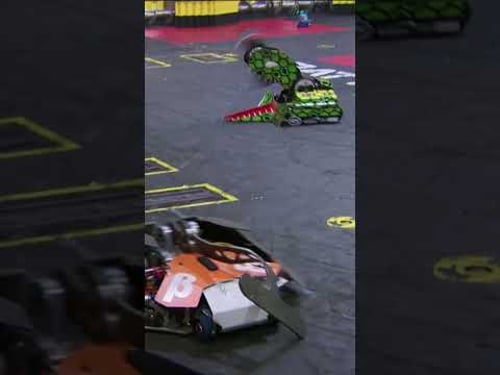 Bot gets turned into scrap metal!