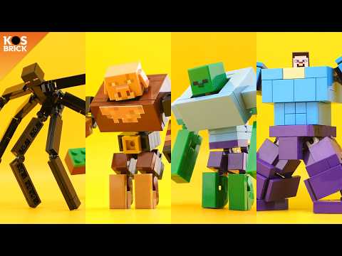 Lego Minecraft Mutants & Mech (Tutorial)