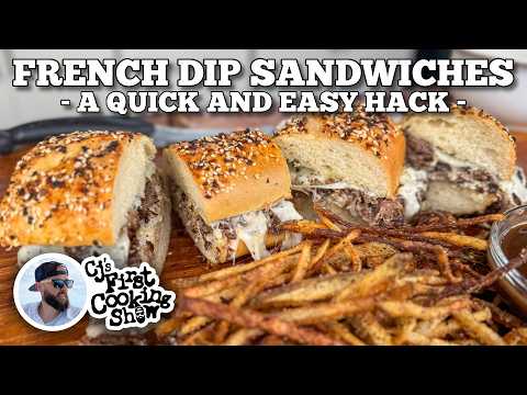 French Dip Sandwich & Fries on the Blackstone Griddle