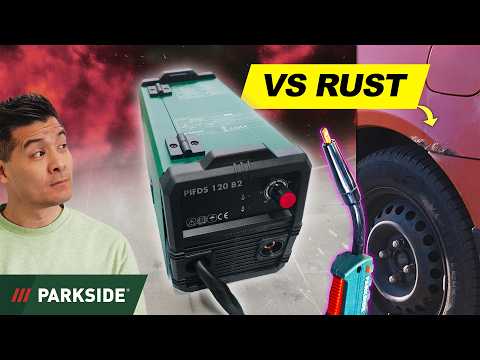 Cheapest Parkside Flux Core Welder... Can It Fix a Car?