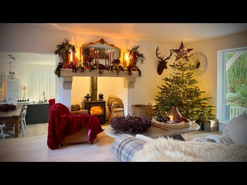 LIVING ROOM Christmas Decor🌲Natural & Cosy Holiday Ideas💫
