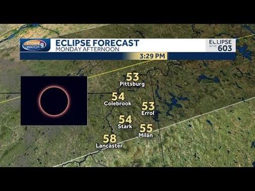 Mostly clear, sunny skies for total solar eclipse in New Hampshire