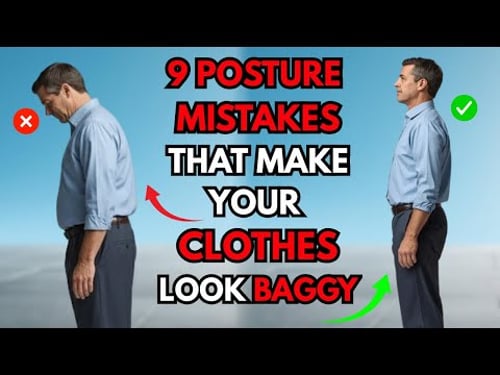 9 Posture Mistakes That Make Your Clothes Look Baggy (Simple Fix for Men Over 50)