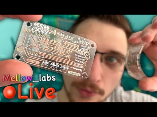 Assembling My Transparent Flexible PCBs (Mellow_Labs Live)