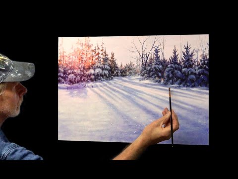 How I Paint Snow - 'Winter Shadows'
