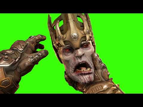 Green Screen of Decapitating the first Hell Priest in Doom Etenral