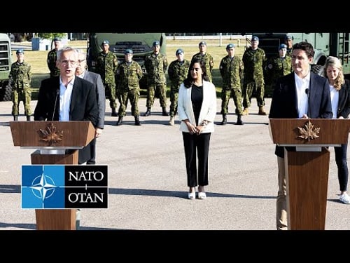 NATO Secretary General with the Prime Minister of Canada 🇨🇦 Justin Trudeau, 26 AUG 2022