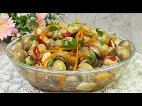 Як приготувати мариновані печериці вдома за 15 хвилин