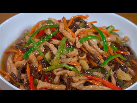 分享壹道男女老少都愛吃的家常菜,魚香肉絲,出鍋鮮香滑嫩,開胃又解饞!#like #家常菜 #美食教程 #food #cooking #做飯