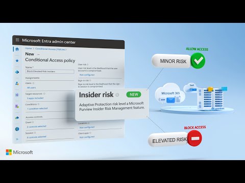 Insider Risk in Conditional Access | Microsoft Entra + Microsoft Purview Adaptive Protection
