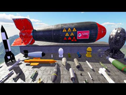Testing Powerful NUCLEAR Bombs on a Mountain GMod