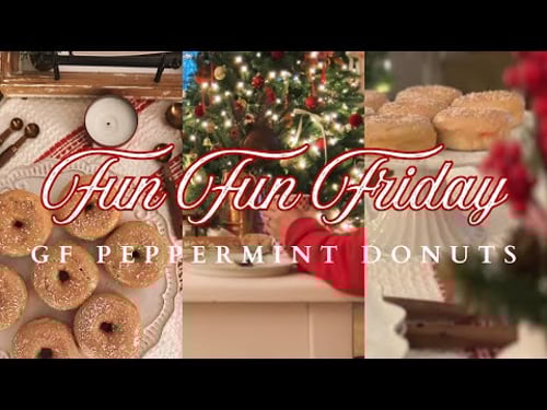 Cozy Christmas Morning Hosting | Gluten-Free Peppermint Donuts