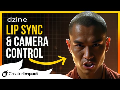 NEW! Dzine AI Video UPGRADE: Lip Sync & Camera Control in Dzine AI!