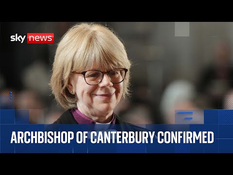 First woman officially appointed as Archbishop of Canterbury - as heckler interrupts ceremony