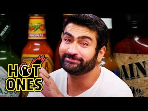 Kumail Nanjiani Sweats Intensely While Eating Spicy Wings | Hot Ones