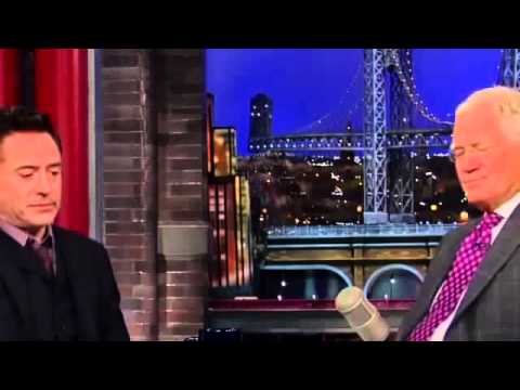Robert Downey Jr on David Letterman Full Interview