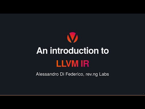 An introduction to LLVM IR