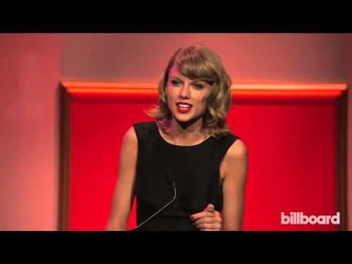 Taylor Swift accepts Billboard's Woman of the Year