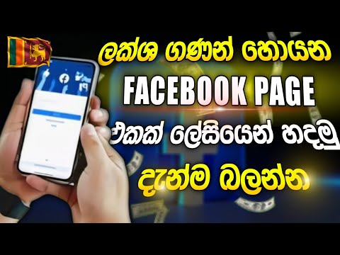 මුදල් උපයන්න පුලුවන් Facebook page එකක් හරියට හදමු 🫵 | How to create facebook page | sinhala 💸📱