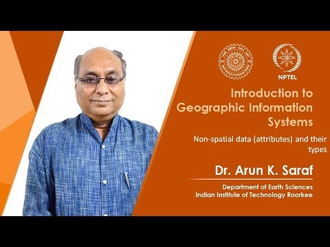 Non-spatial data (attributes) and their type