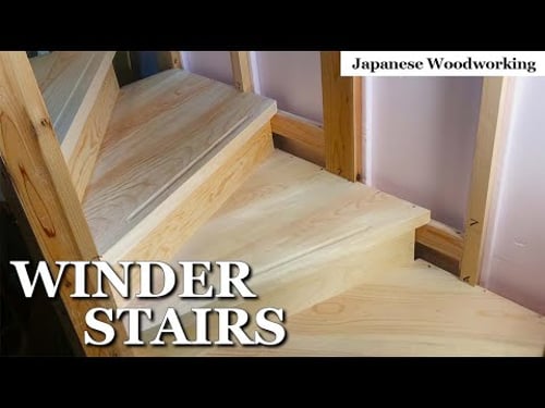Japanese woodworking - Building Winder Stairs