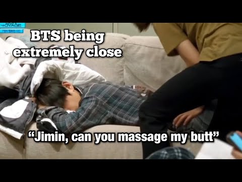bts being touchy and close