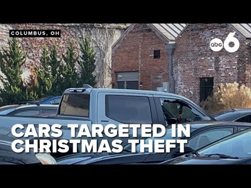 Burglar strikes Christmas morning, searching cars for valuables and gifts