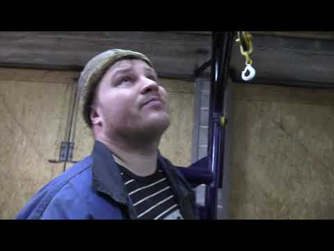 самодельный консольный кран (не стандартное решение) построй себе тоже! разгрузи свою спину!!!