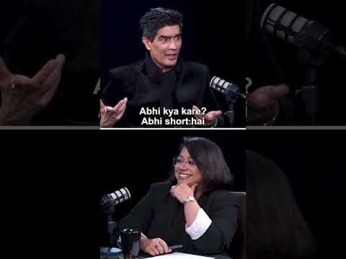 Manish Malhotra reveals the funny story behind Kajol's white skirt in 'mere khwabon mein' #shorts