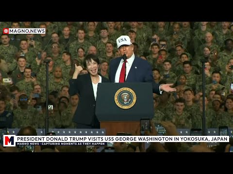 🇺🇸|🇯🇵 Japanese PM Sanae Takaichi joins President Donald Trump on USS George Washington in Yokosuka