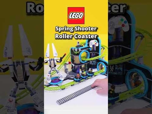 Upgrading a Lego Roller Coaster with Spring Shooters