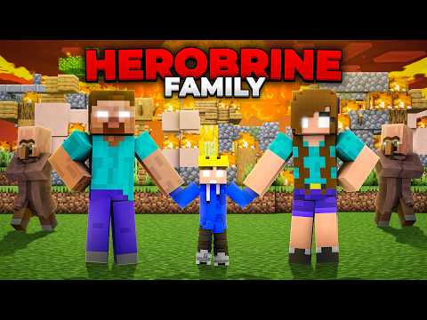 I Got Adopted By HEROBRINE FAMILY In Minecraft!