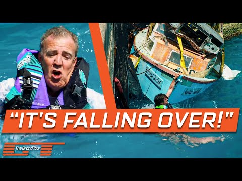 "Abandon Ship!" as Clarkson's Boat Sinks with Hammond On Board | The Grand Tour