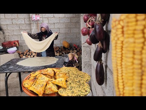 Crispy Tandoor-Baked Green Samsa! A Delicious Village-Style Dinner Recipe