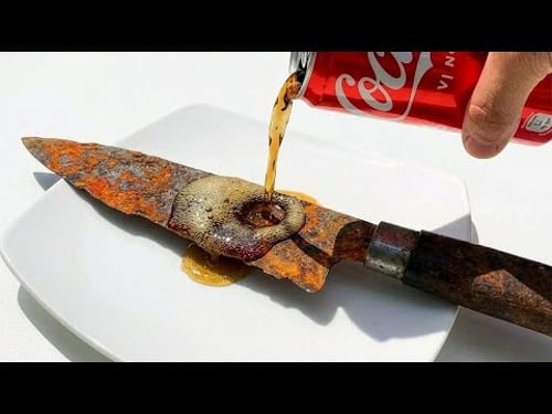 Very Few People Know This Secret Restoration Rusty Knife — Using Only COCA-COLA & TOOTHPASTE!