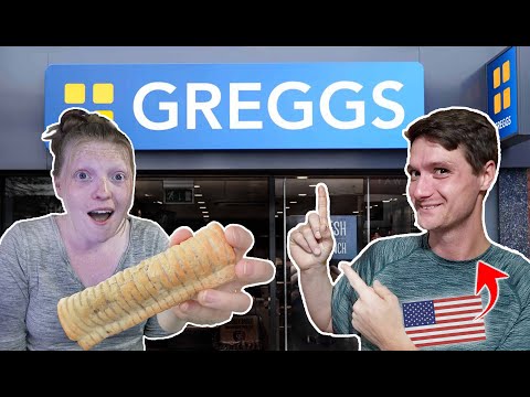 "We Weren't Expecting this!" Americans First Time Trying GREGGS!