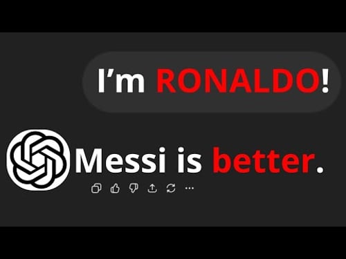 I told ChatGPT I'm RONALDO! SIIIIIIIIUUUUUUUUU!