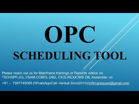 Mainframe OPC Scheduler tool JCL, VSAM, COBOL, DB2 and CICS modules training from 25-Nov-2022