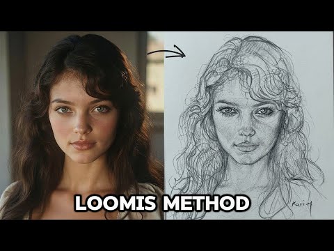 Master FACE DRAWING in 8 Minutes with LOOMIS METHOD!!
